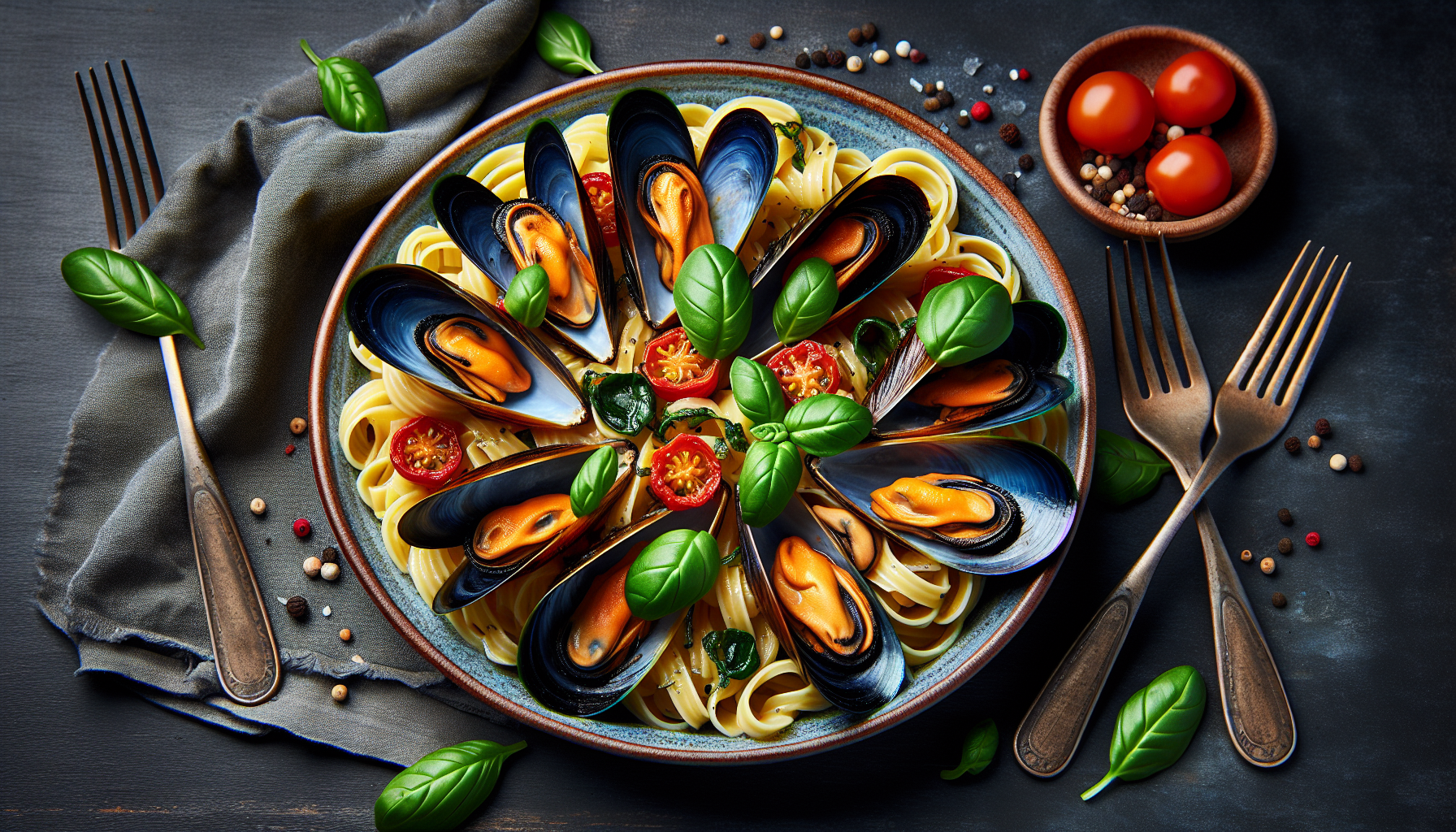 cozze e pasta